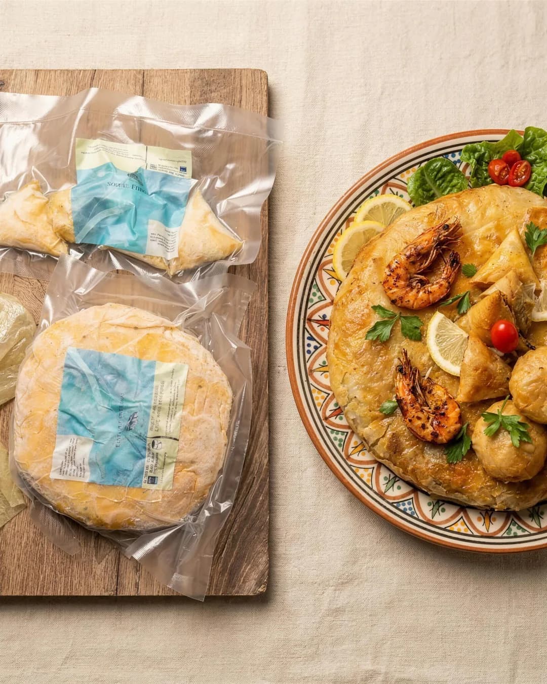 Pastilla poisson/fruits de mer